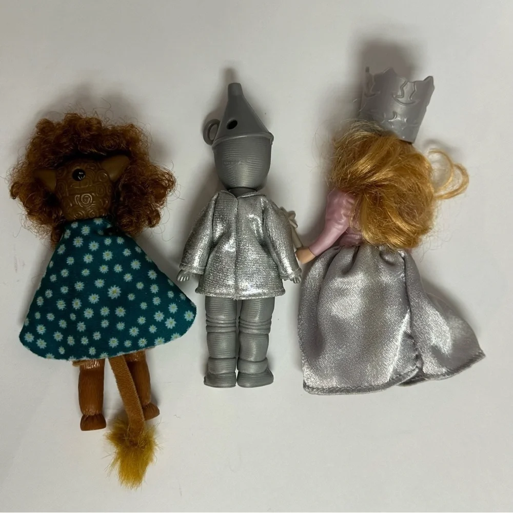 Madame Alexander Dolls Lot of 3 McDonald's Tin Man Glenda Witch Lion 2008